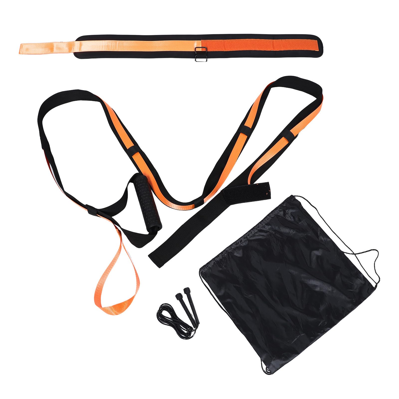 USHOBE Equipo de Entrenamiento de Resistencia para Sprints Arnés Ligero y Portátil de Poliéster Adecuado para Entrenamiento de Velocidad y Agilidad en Baloncesto