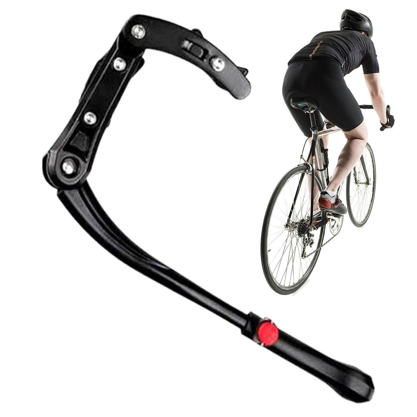 Cavalletto antiscivolo regolabile portatile in lega di alluminio, supporto per bici, per adulti e bambini, per ciclismo, equitazione, strada all'aperto