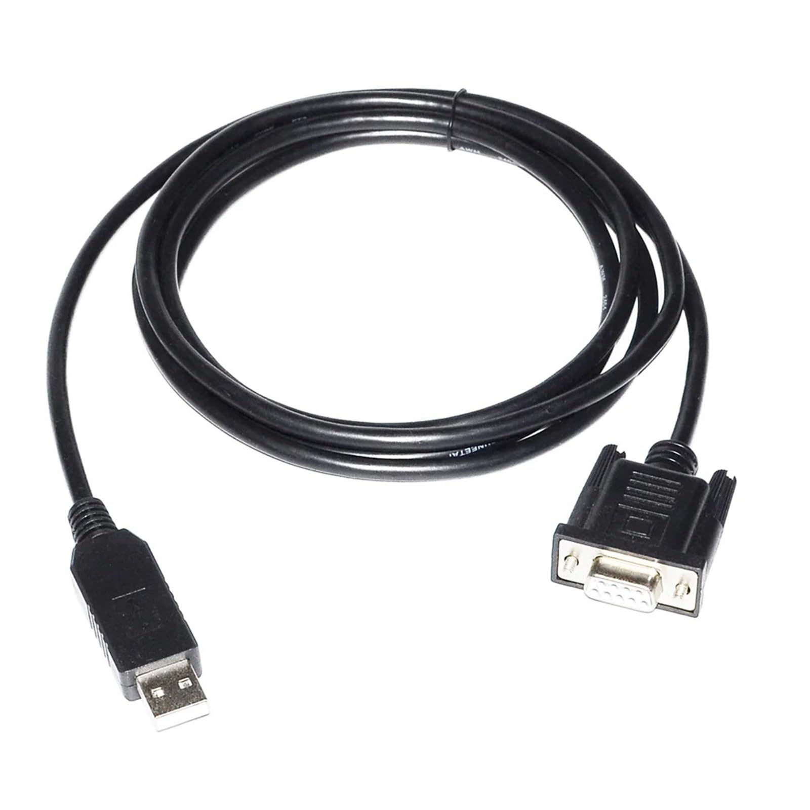 Ethernet Industriel câblable sur Le Terrain, Adaptateur USB vers DB9 Femelle/mâle vers convertisseur série RS232, brochage Standard et câble Null Modem(DB9 Male PINOUT 1,1.8m)