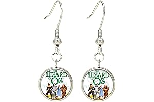 Animated Masterpiece Wizard of Oz Drop Dangle Earrings - Exquisitely Crafted Keepsake...