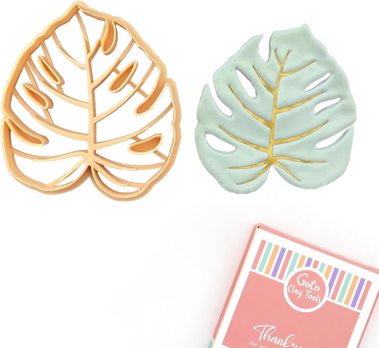 Botanical Trinket Cutter Set for Polymer Clay Display & Jewelry Styling – Monstera, Sunflower & Daisy | SUNMODA-TRI