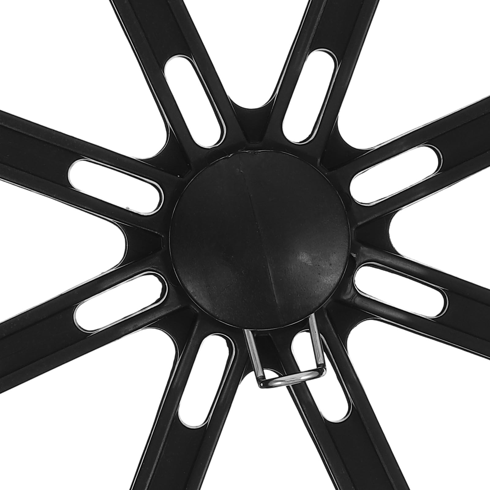 4 ruote per carrello della spesa con clip a scatto - Ruote di ricambio in plastica da 6" per carrelli della spesa pieghevoli, carrelli multiuso e a mano - Foro per asse da 8 mm