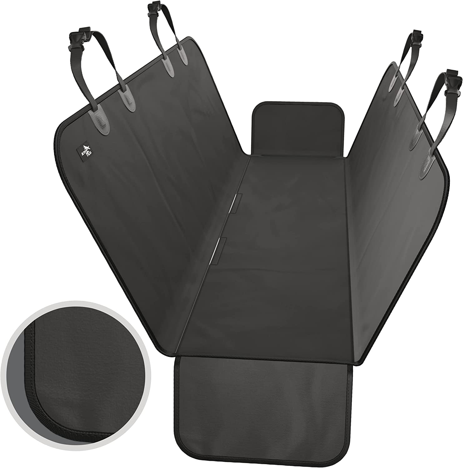 AMICA Car Seat Cover for Dogs - Standard Waterproof Dog Seat Cover for Back Seat (for SUV & Sedan Cars, Black) (B0C2JD771N) Amazon Price History, Amazon Price Tracker