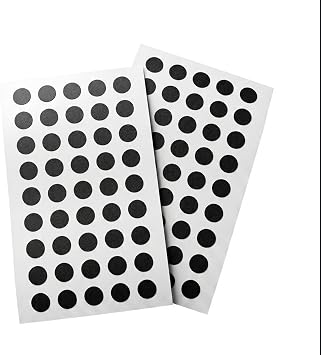 90pcs Smart Glasses Camera Cover Stickers, 0.7cm Tiny Round Privacy Stickers for Camera Flash, Waterproof & Heat-Resistant PVC, Removable No Residue, Portable Business Card Size 2 Sheets