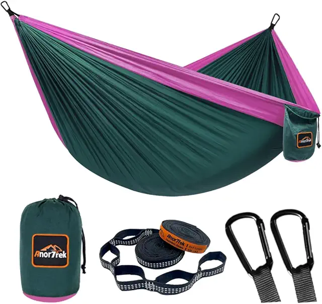 AnorTrek Super Lightweight Portable Parachute Hammock for Camping