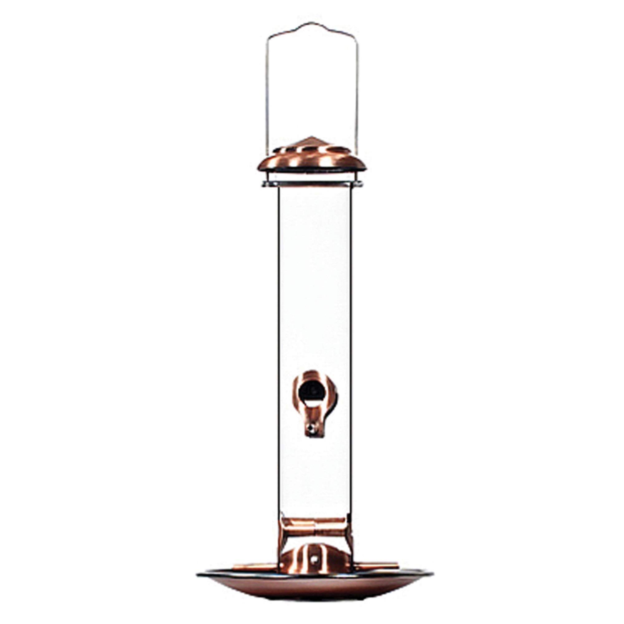 Woodlink NACOP Audubon Copper Tube Wild Bird Feeder with Tray, 16.5-Inch