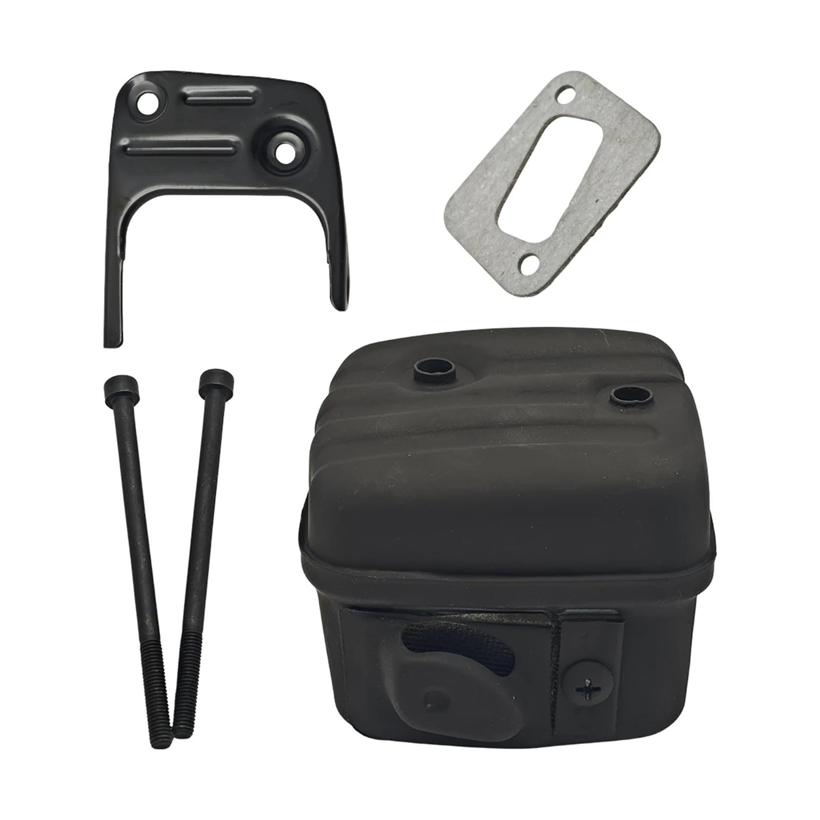 Ajuste for Husqvarna 340 345 346 346XP 350 351 353 Kit de juntas de pernos de soporte piezas de herramientas de repuesto de motosierra silenciador de escape