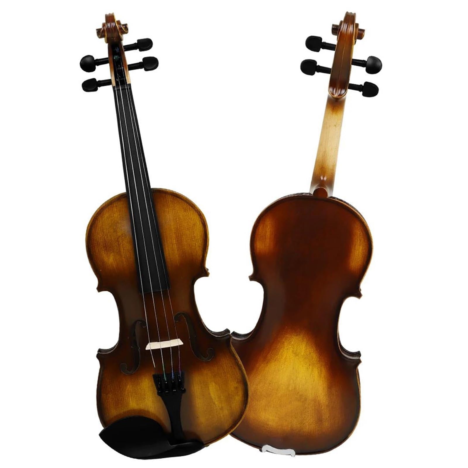 Skrzypce Instrumenty Muzyczne Zestaw Skrzypcowy Dla Początkujących I Dorosłych Z Litego Drewna Futerałem Strunami Smyczkowymi Podpórką Na Ramię Akcesoriami(3-4)