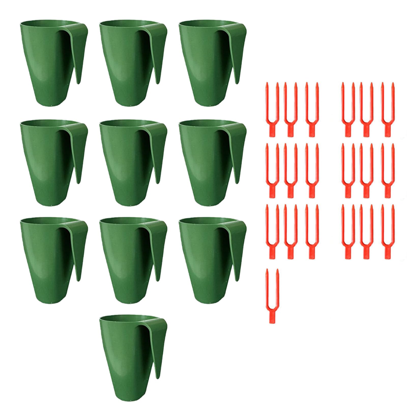 Linvimia Food Grade Propagation Cups Including Runner Forks and Breathable Structure for Efficient Strawberry Cultivation Rooting Plant Cups
