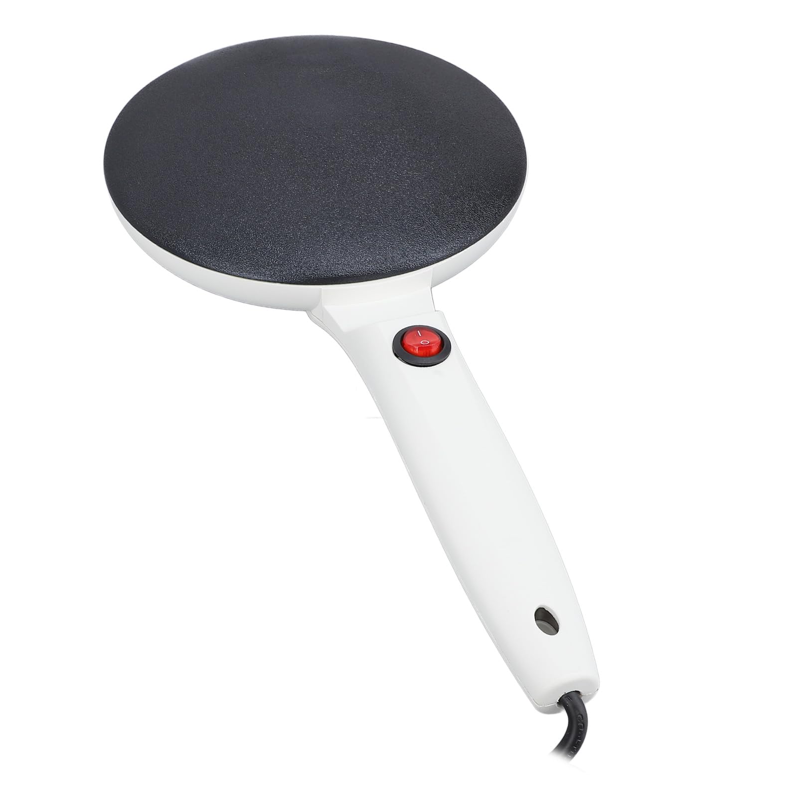 Crepera Eléctrica de 8 Pulgadas con, Máquina para Hacer Crepes Antiadherente, Sartén para Crepes con Control Automático de Temperatura, Largo para Tortillas de Panqueques,