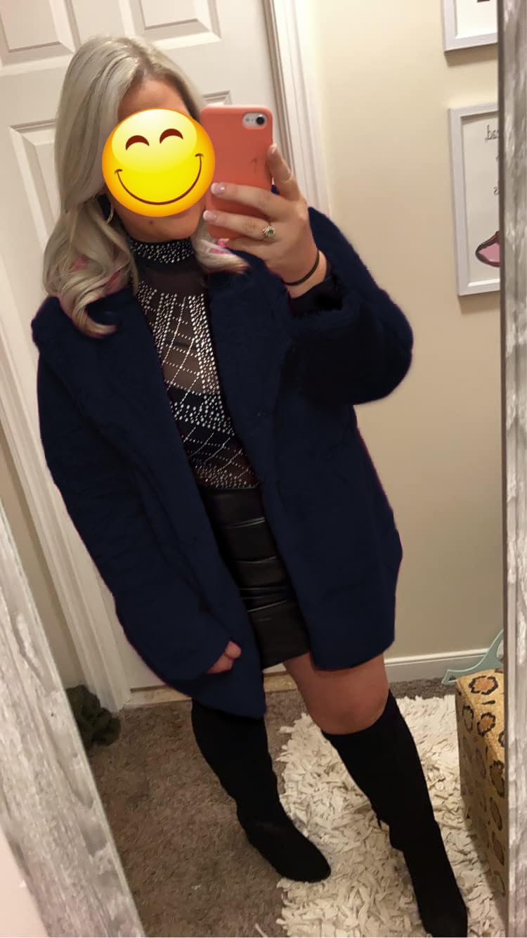 TOPONSKY Womens Winter Warm Lapel Faux Fur With Inner Lining & Buttons Coats - Image 2