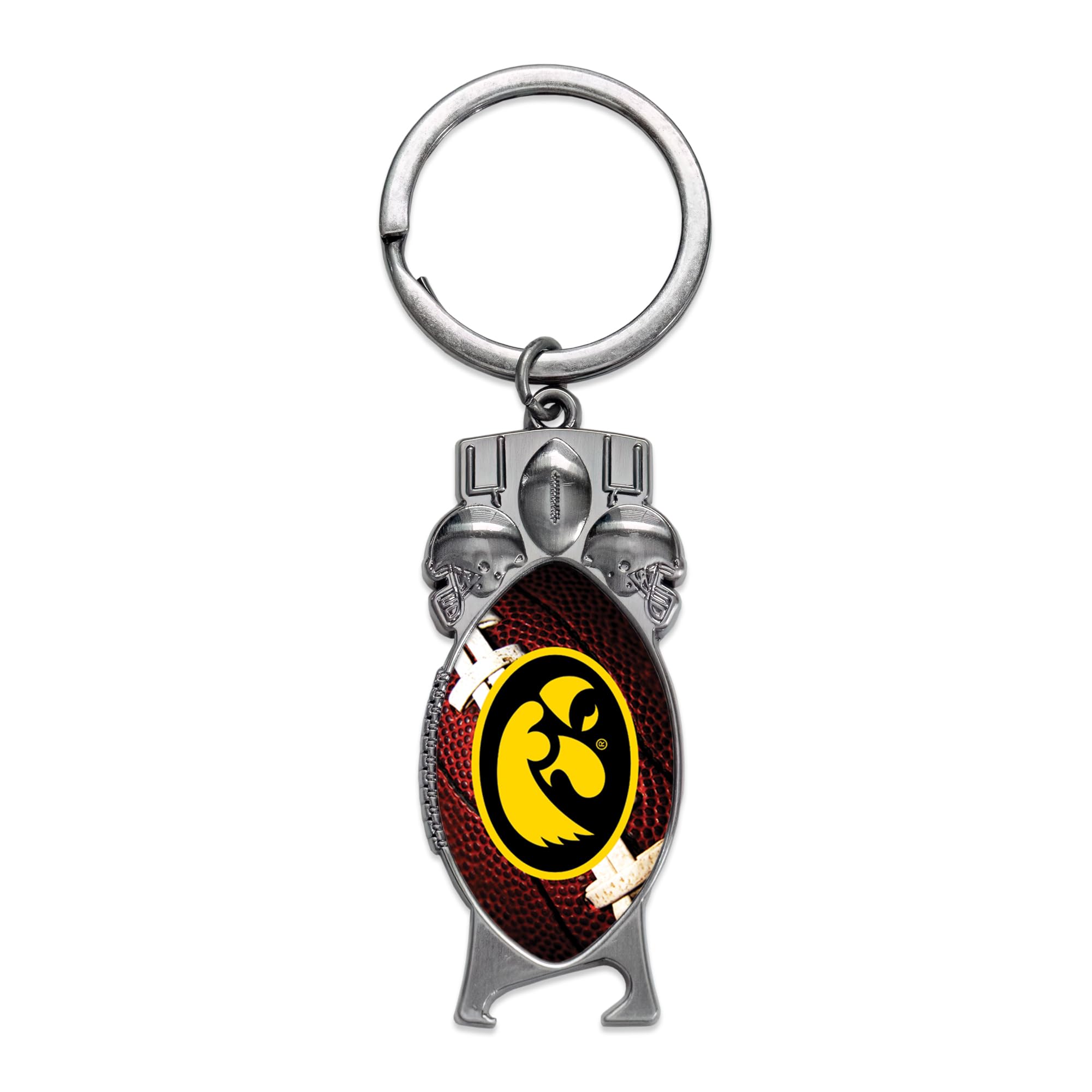Rico Industries NCAA Iowa Hawkeyes Sculpted Bottle Opener Keychain -Great Gift Item