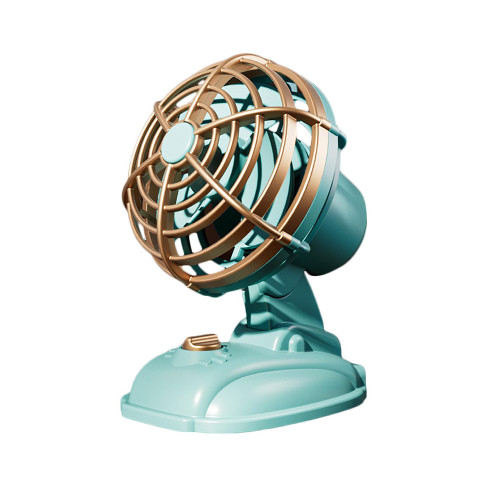 NRVTRE Portable Desk Fan Rechargeable Portable Low Dorm Cooling Fan Adjustable 3 Speed for Bedroom Use Traditional Desk