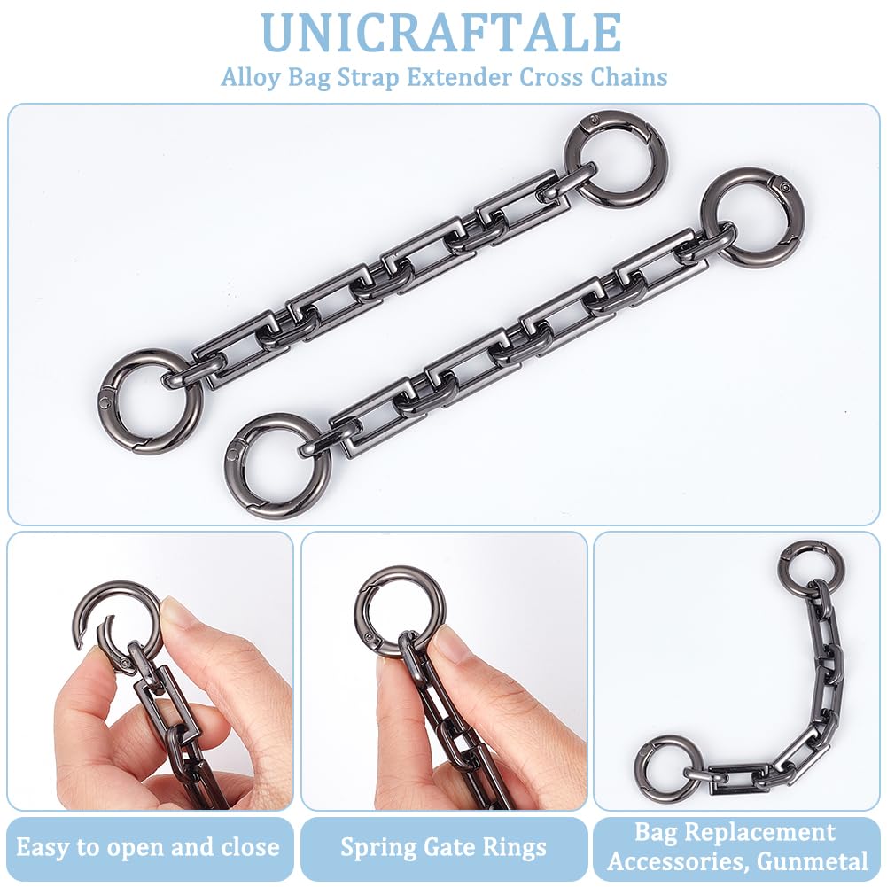 UNICRAFTALE 2 pz Prolunga per Borsa A Catena In Lega per Borsa A Tracolla Oro Chiaro