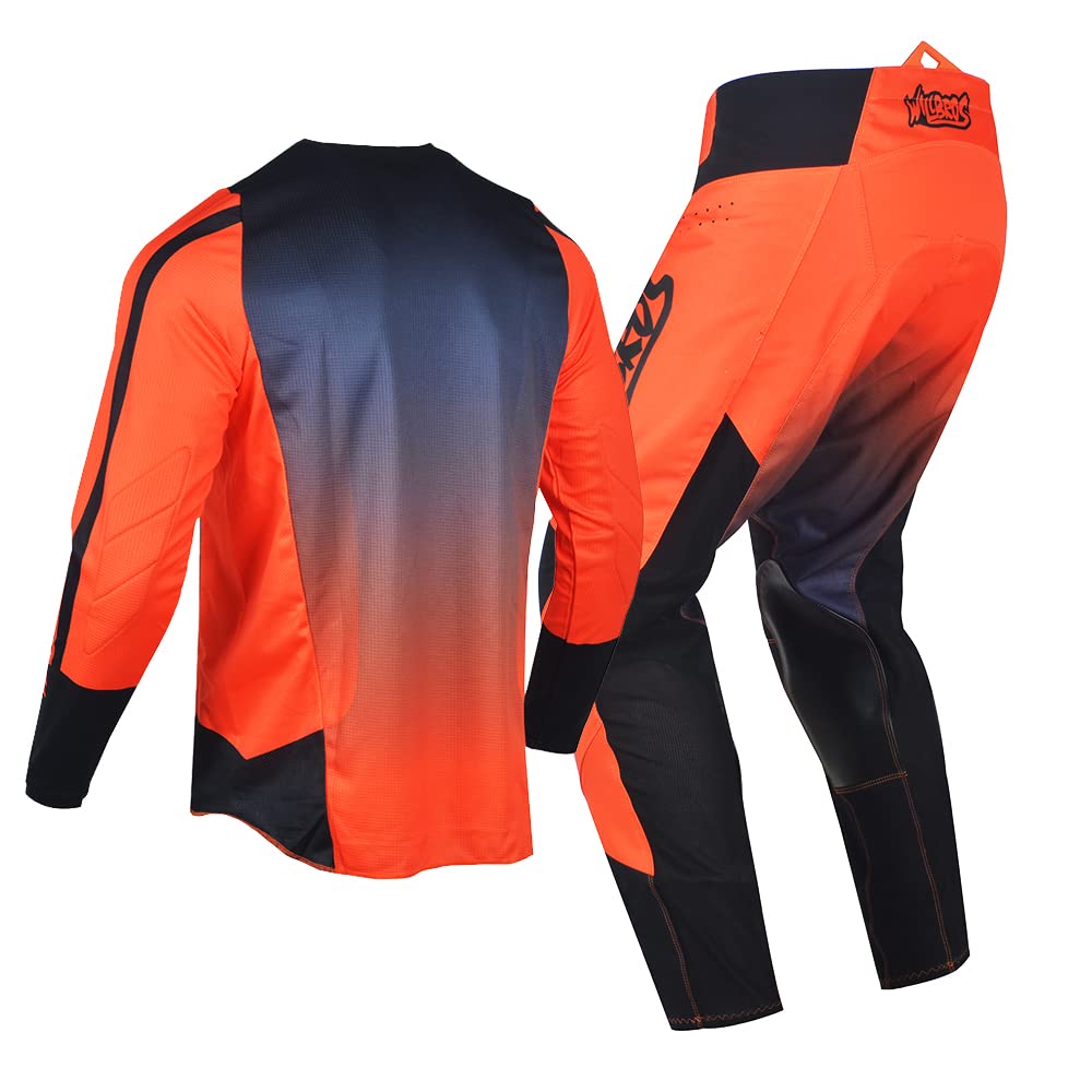 Pantalones de Jersey Camiseta de Motocross Traje Hombre MX Dirt Bike Montar Adultos