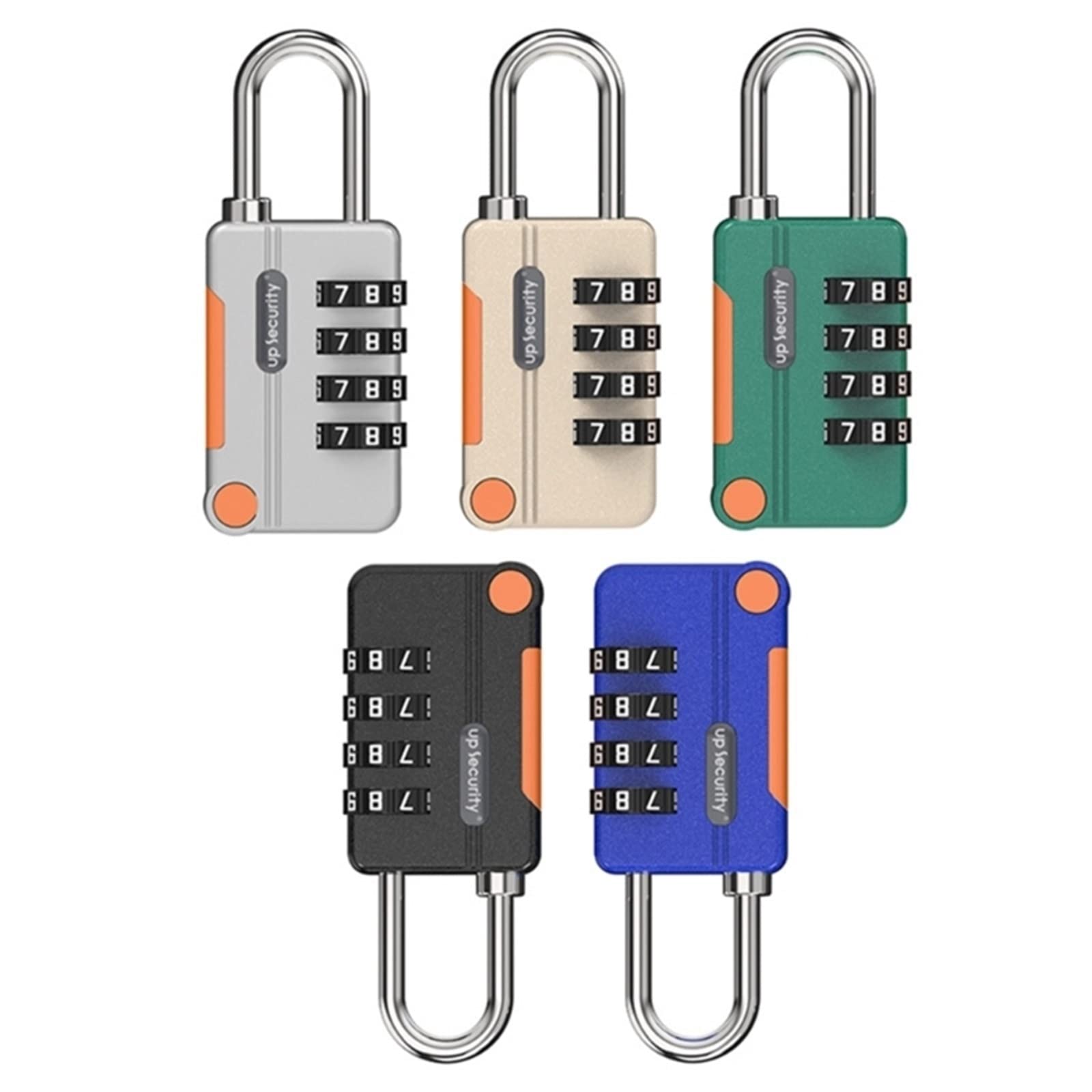 Cadenas à Combinaison，Cadenas pour mallettes Cadenas à Code, Cadenas à Combinaison à 4 Chiffres, Cadenas de sécurité en Alliage d'aluminium, Verrouillage par Mot de Passe(Gray,Gray)