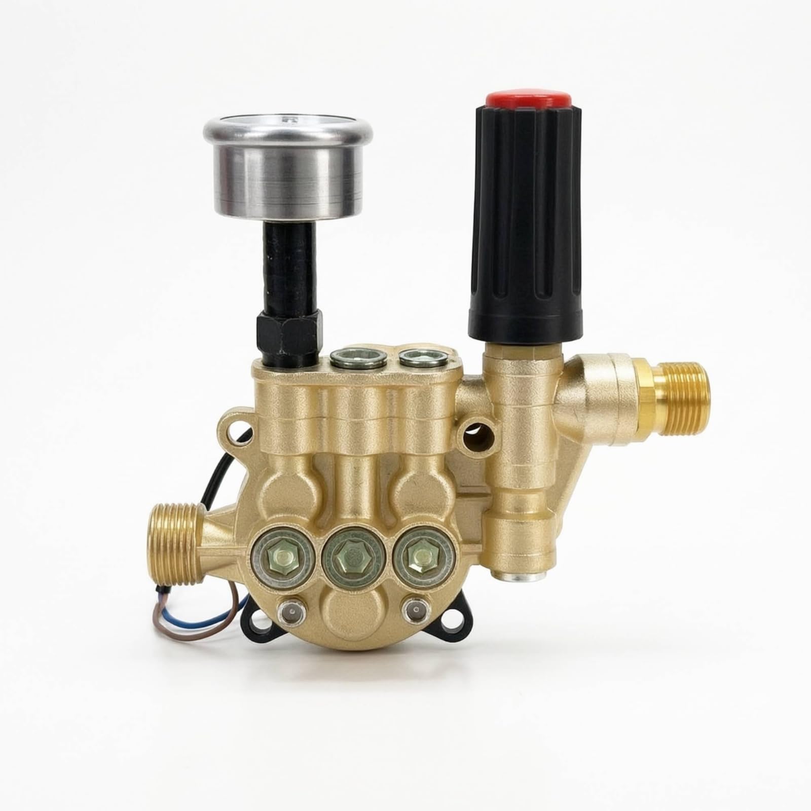 Kolbenpumpe mit Schaltergehäuse Kompakt Pumpe mit Druckschalter Gewindet Hochdruckreiniger-Ersatzpumpe für Heimwerker, Reparatur, Wartung, style to 1