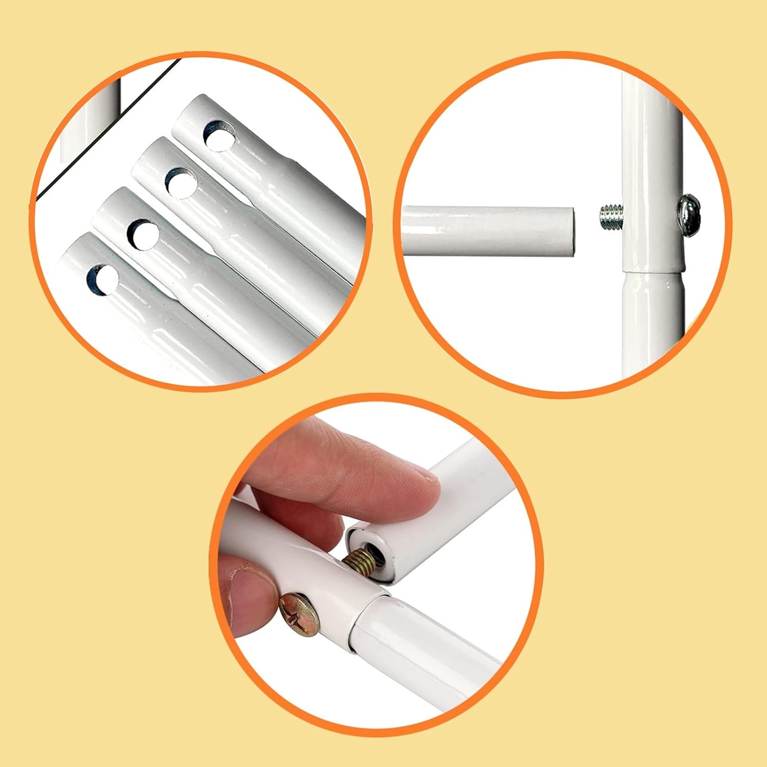 Metal Garden Arch, Metal Rose Arch, Pergola Arbor, Wedding Arch, Outdoor Garden Arch, for Climbing Plants, Wedding, Decoration(White,120x220x25cm)