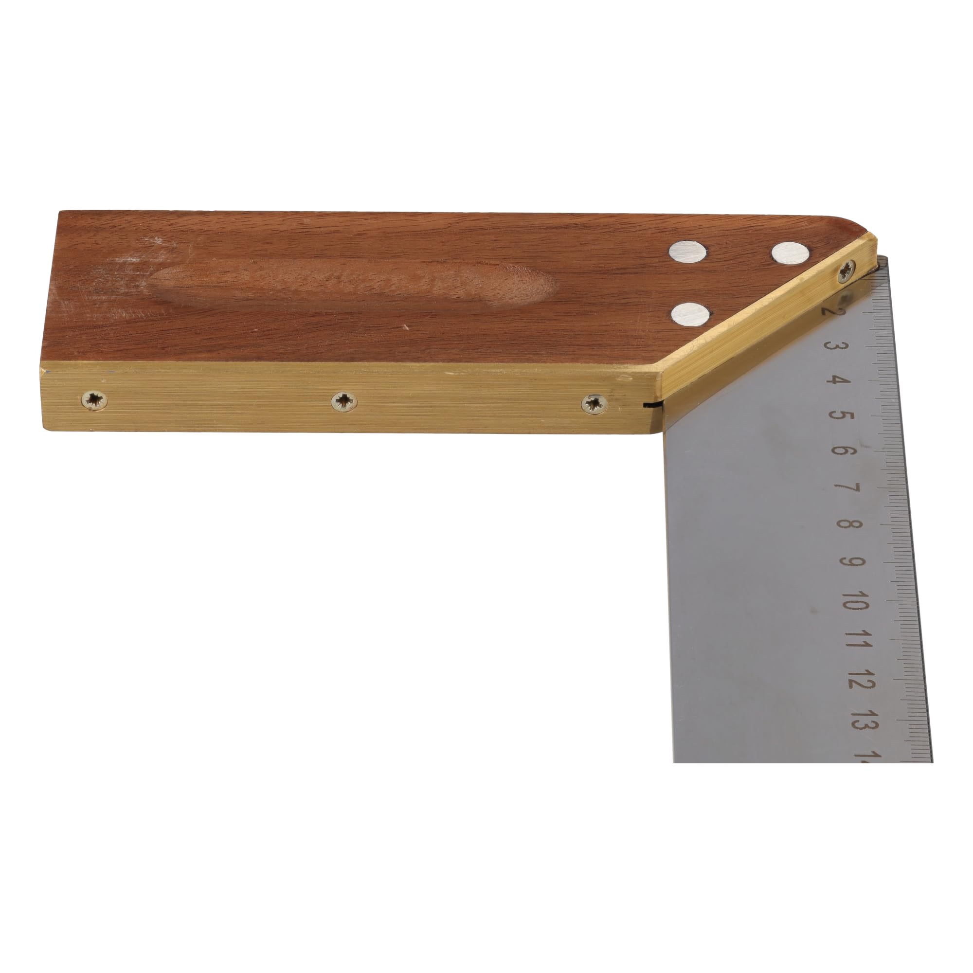 Stubai 343002 - Escuadra de carpintero con inglete y marcador de medida (250 mm)