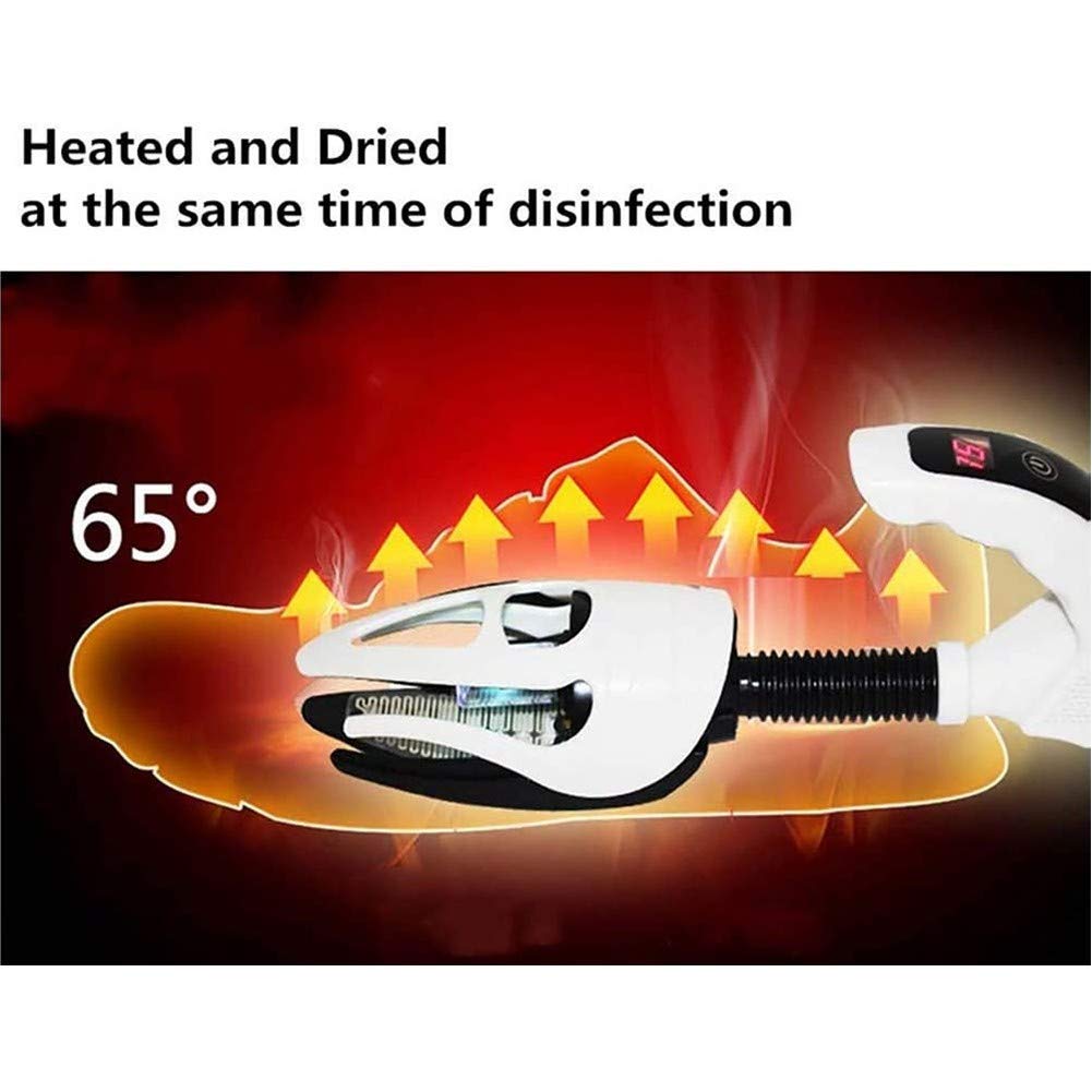 Secador De Botas con Esterilización UV, Desodorizante Doméstico Desinfección Secadora De Zapatos UV para Zapatos De Cuero/Zapatos Deportivos/Botas De Nieve/Zapatillas Secador De Zapatos Eléctrico Po