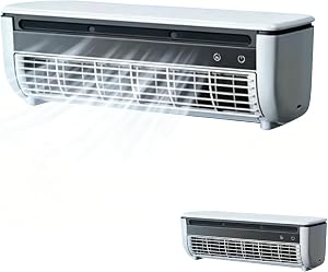 Portable Air Conditioner, Air Humidification Function,Mini Split Air Conditioner With Ice Mist Spray, Ductless Ac Unit Wall Mounted No Window, Rechargeable Small Air Conditioner For Bedroom (White)
