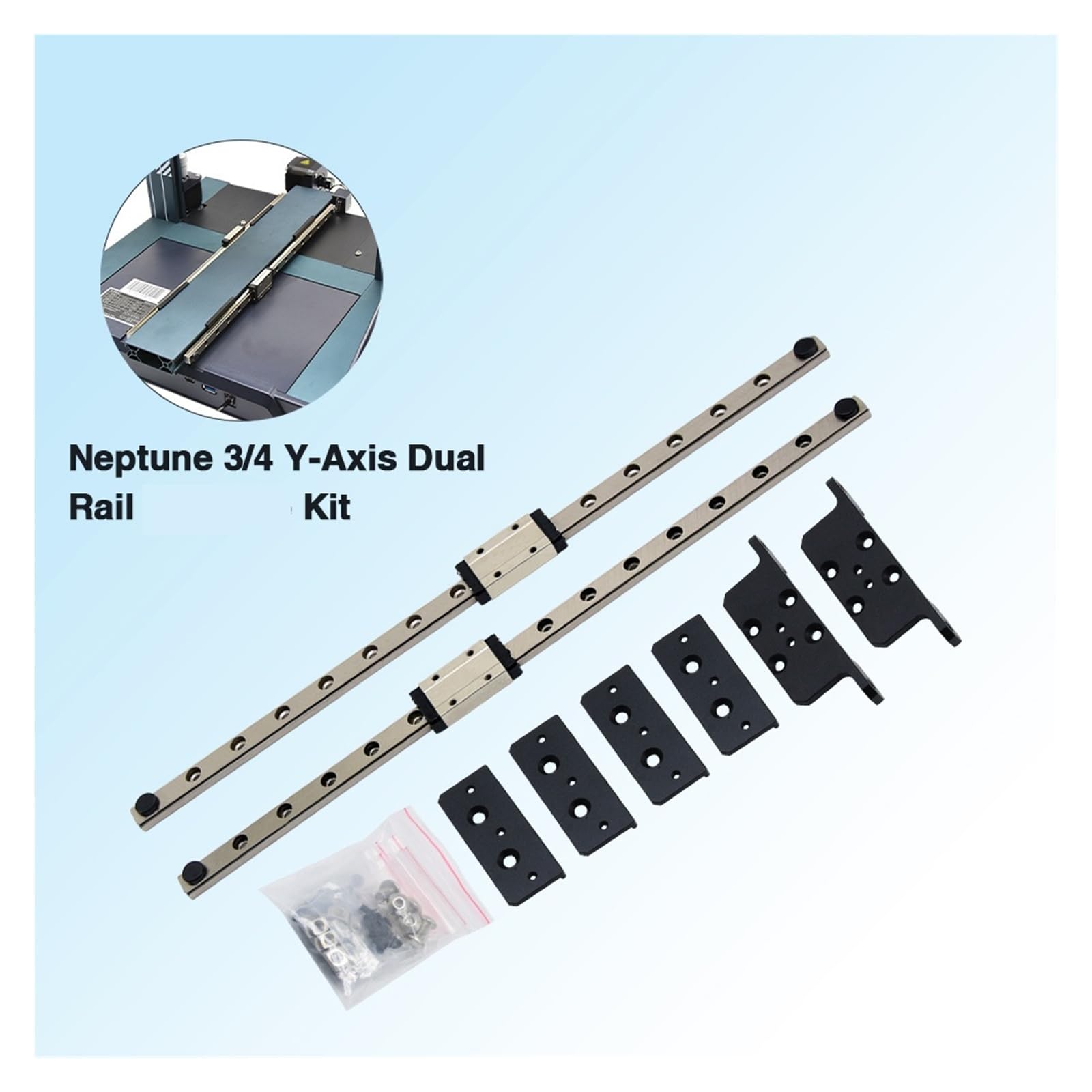 Compatible Para Elegoo, Kit Rail Lineal Y Dual 4/3/Pro