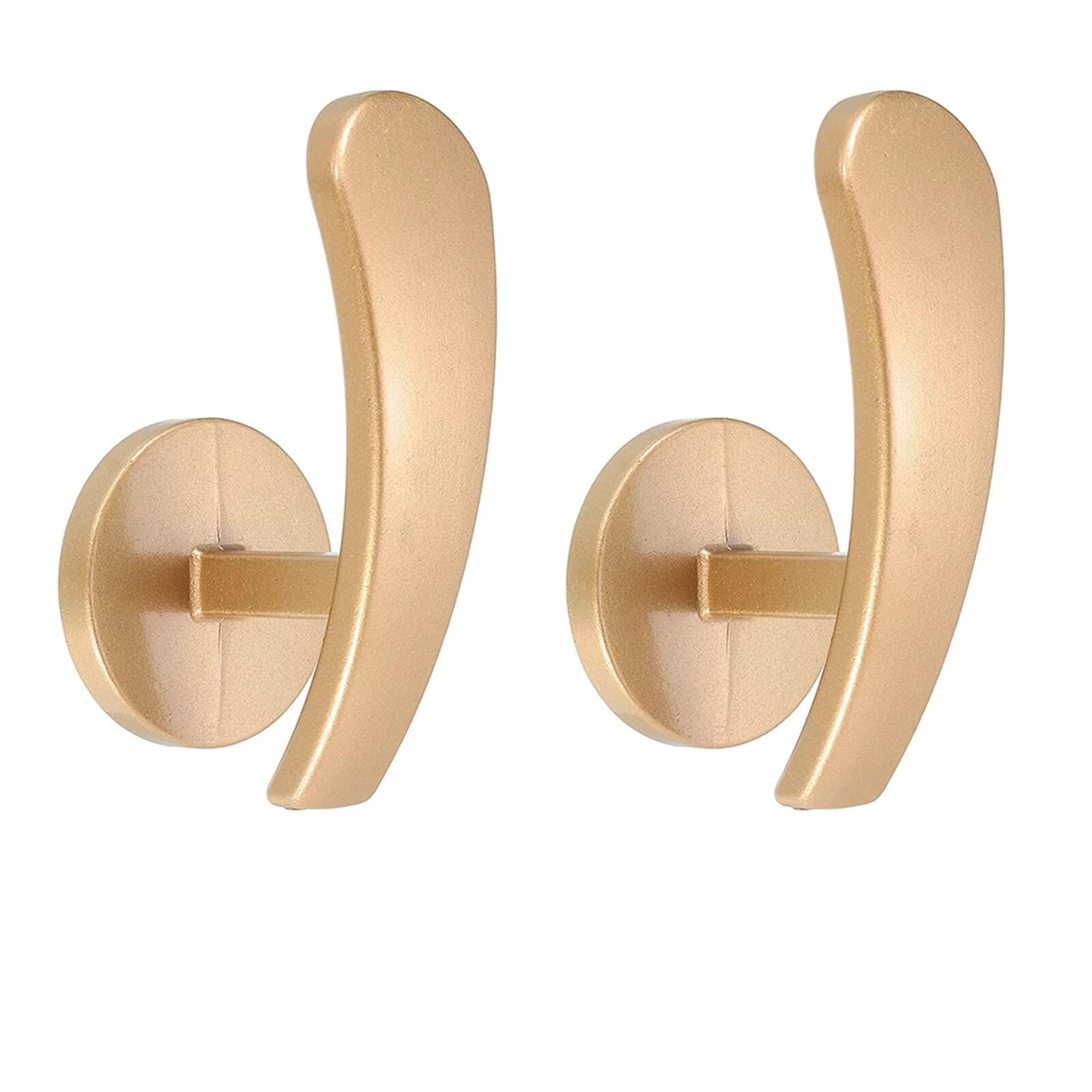 GOXQIT 2 Pcs Gold Curtain Holdback Aluminum Alloy Organize Daily Necessities For Home