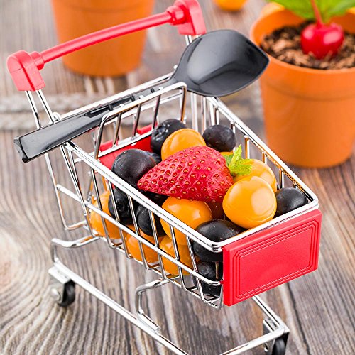 image for Restaurantware-5.5 x 5.4 Inch Mini Shopping Cart, 1 Rectangle Tiny Sho