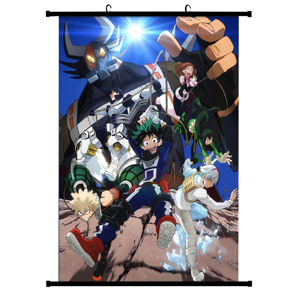 GOTH Perhk My Hero Academia- Izuku Midoriya Deku and Bakugo Katsuki and Todoroki in Posters Wall Decoration(L(60X90 cm) Style 1)