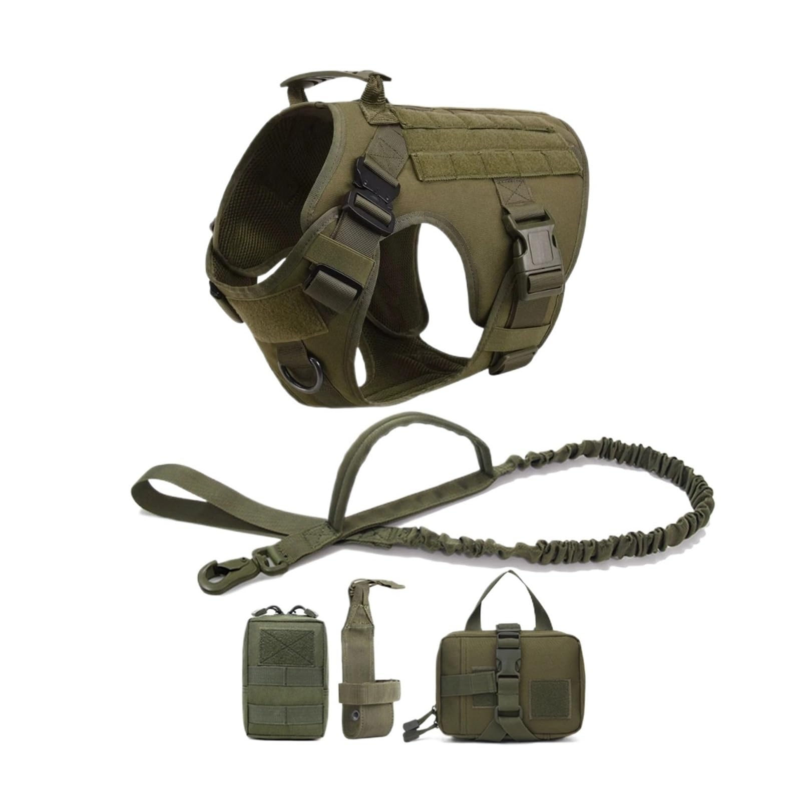 Große Hundeleinentaschen, Pet Retriever Trainingswestengeschirre, kompatibel mit Hundezubehör(D,L)