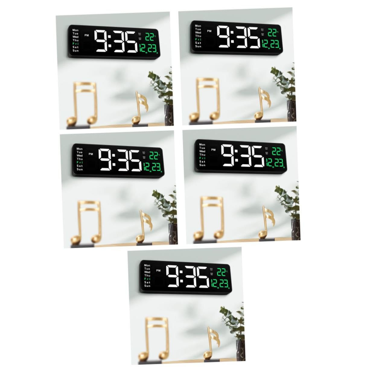Horloge murale numérique grand écran idéale pour rythmer la vie dans votre cuisine moderne