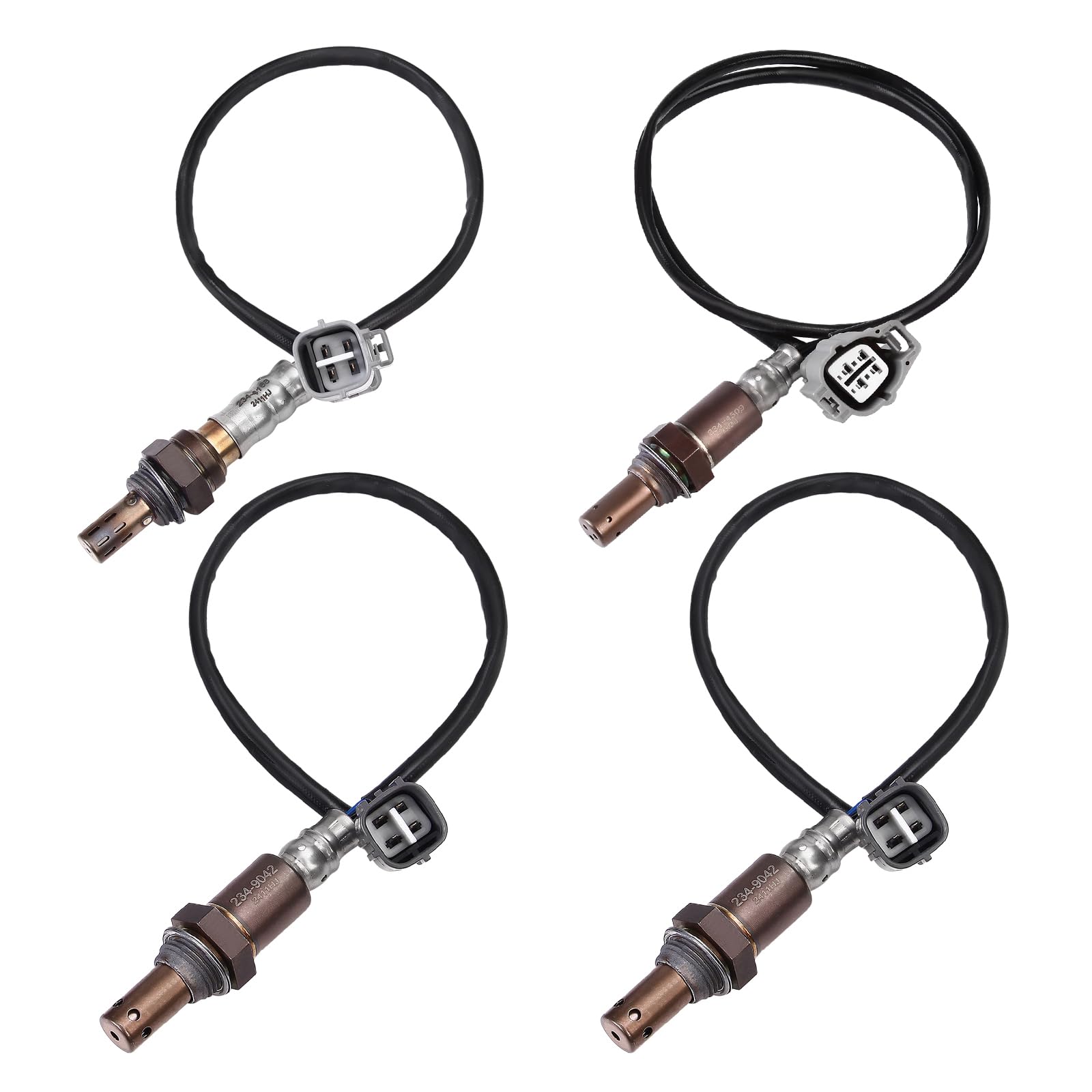 Photo 1 of **PRE-USED/ DIRTY 1 PIECE DOES NOT BELONG TO SET** Oxygen O2 Sensor Upstream 234-9042 Downstream 234-4509 234-4168 Fits for Toyota Highlander 2004 2005 2006 2007, for Lexus RX330 2004 2005 2006 3.3L V6 - O2 Sensors Replace 89467-48050 Set of 4
