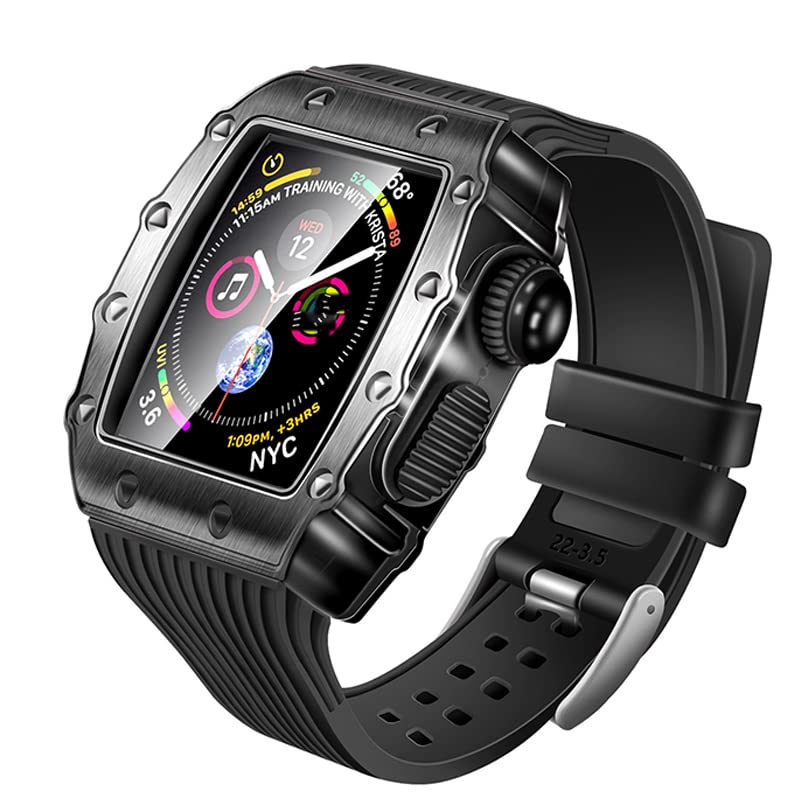 Coque de protection une piece bracelet iWatch pour eviter les rayures du cadran 45mm