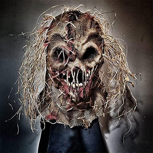 DKaony Halloween Scary Face Cover, Horror Mask for Adults Realistic Halloween Fancy Dress Cosplay Costume Props - Image 2