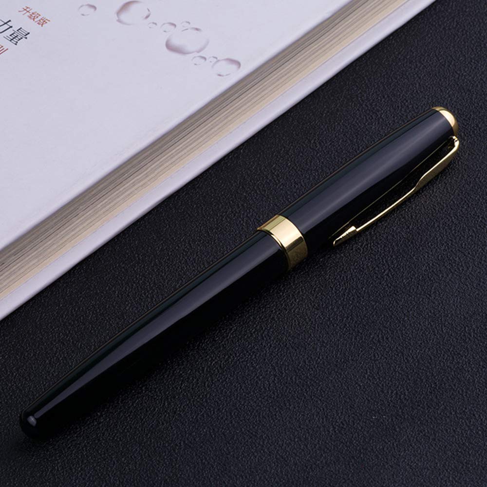 Stylo Plume REGENT - Laque Blanc, Noir Ou Rouge - Plaque Or - Avec Coffret Cadeau Et Cartouches - Neuf