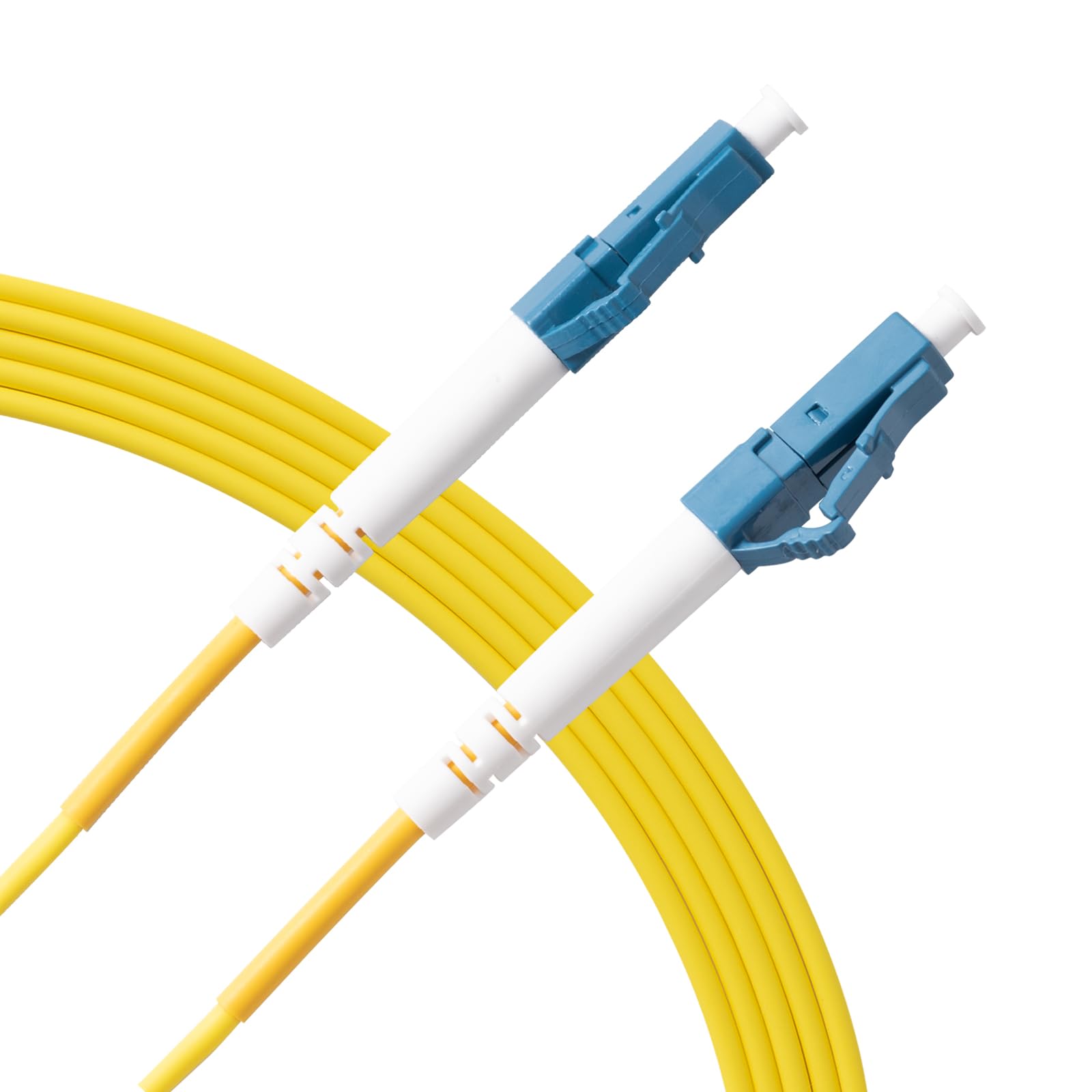 Câble de raccordement en fibre optique monomode OS2 LC vers LC, SIMPLEX 9/125 μm, démarreur en fibre optique 10G, LSZH (jaune)