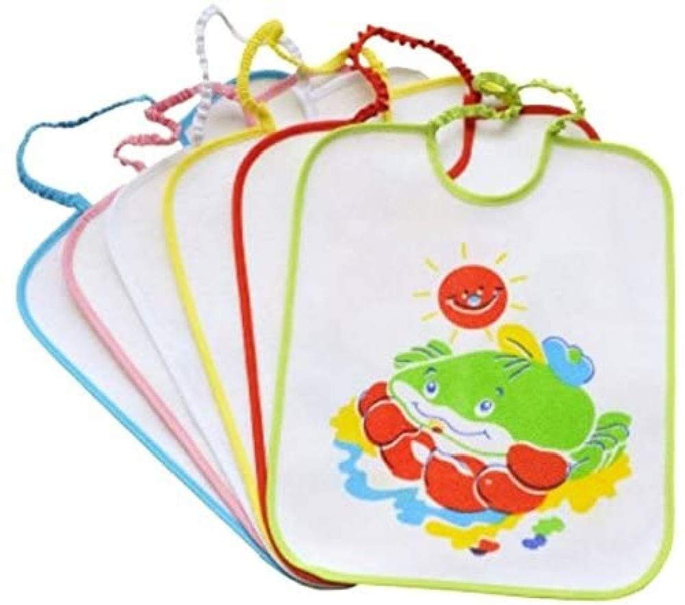 Bubabù Bav130 Confezione Da 6 Bavaglini Dragon Per Bambino, Bavaglini Plastificati Con Elastico, 31 X 38 Cm