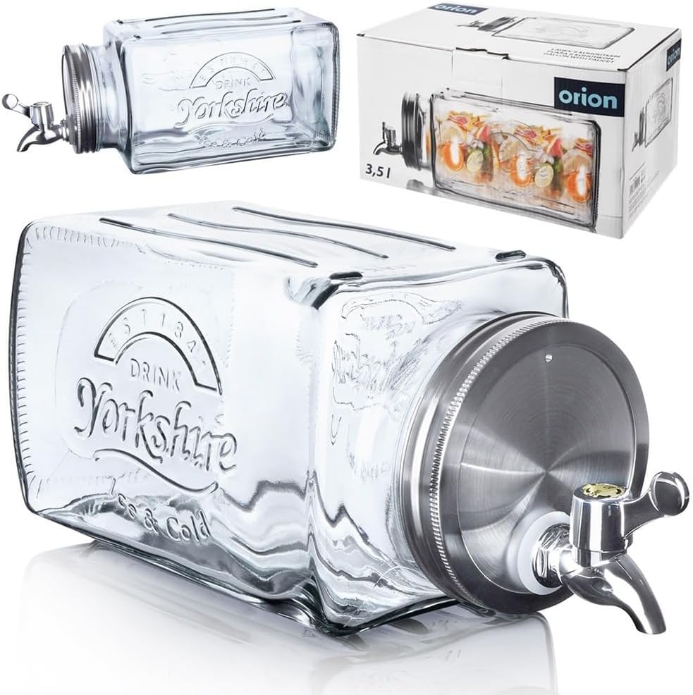 Distributeur de boisson en verre pour réfrigérateur 3,5L avec robinet pratique