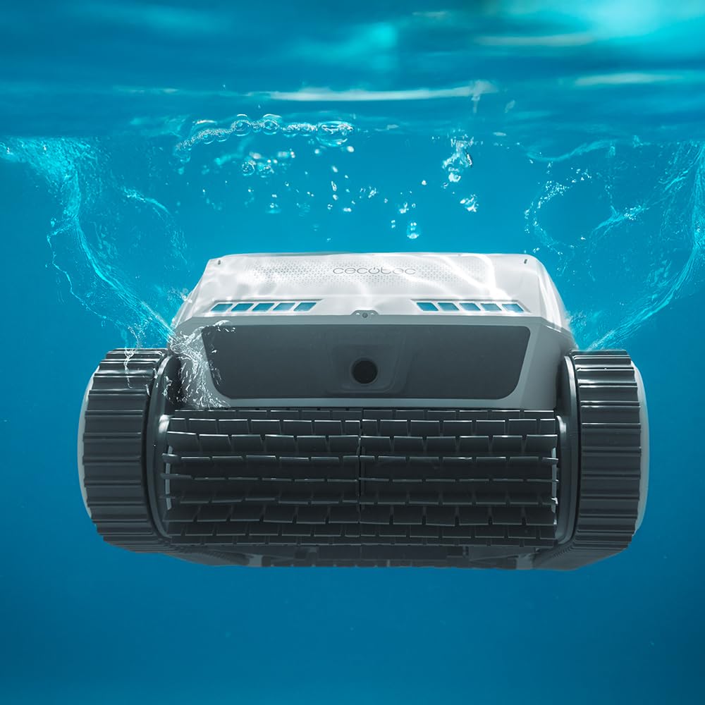 Cecotec Robot detergente per sfondi, pareti, linea di galleggiamento e superficie conga Pooldroid 10000 TotalClean AquaSkater. 300 m2, pulizia ordinata, autonomia 150 minuti, capacità 4 l, app e