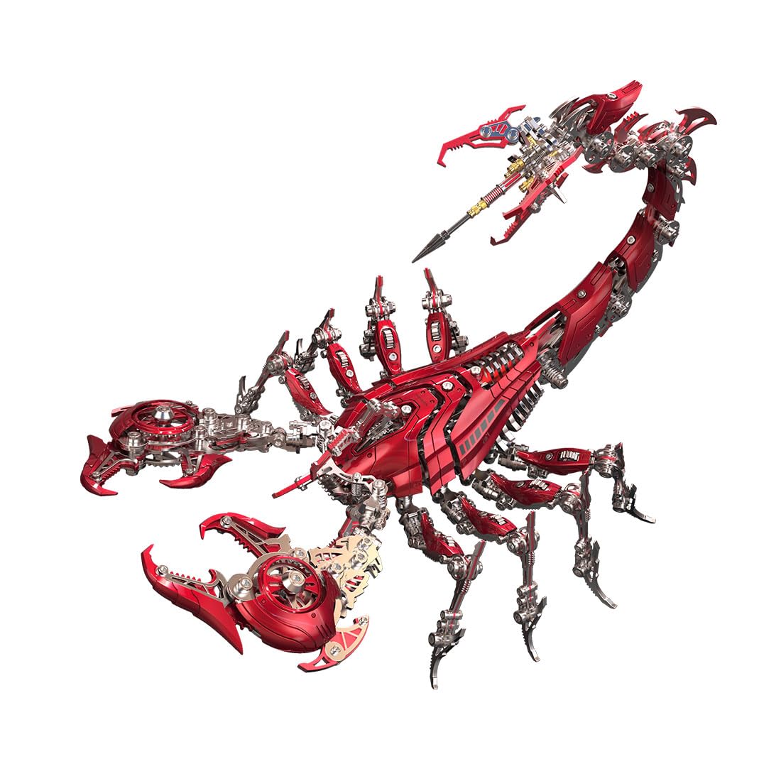 3D Metal Mechanical War Scorpion Kit - Bionic Full-Metal Animal Model Kits, Highly Articulated for Dynamic Poses | 1073-Piece to Build for Adults & Teens Home Office Decor & Collector's
