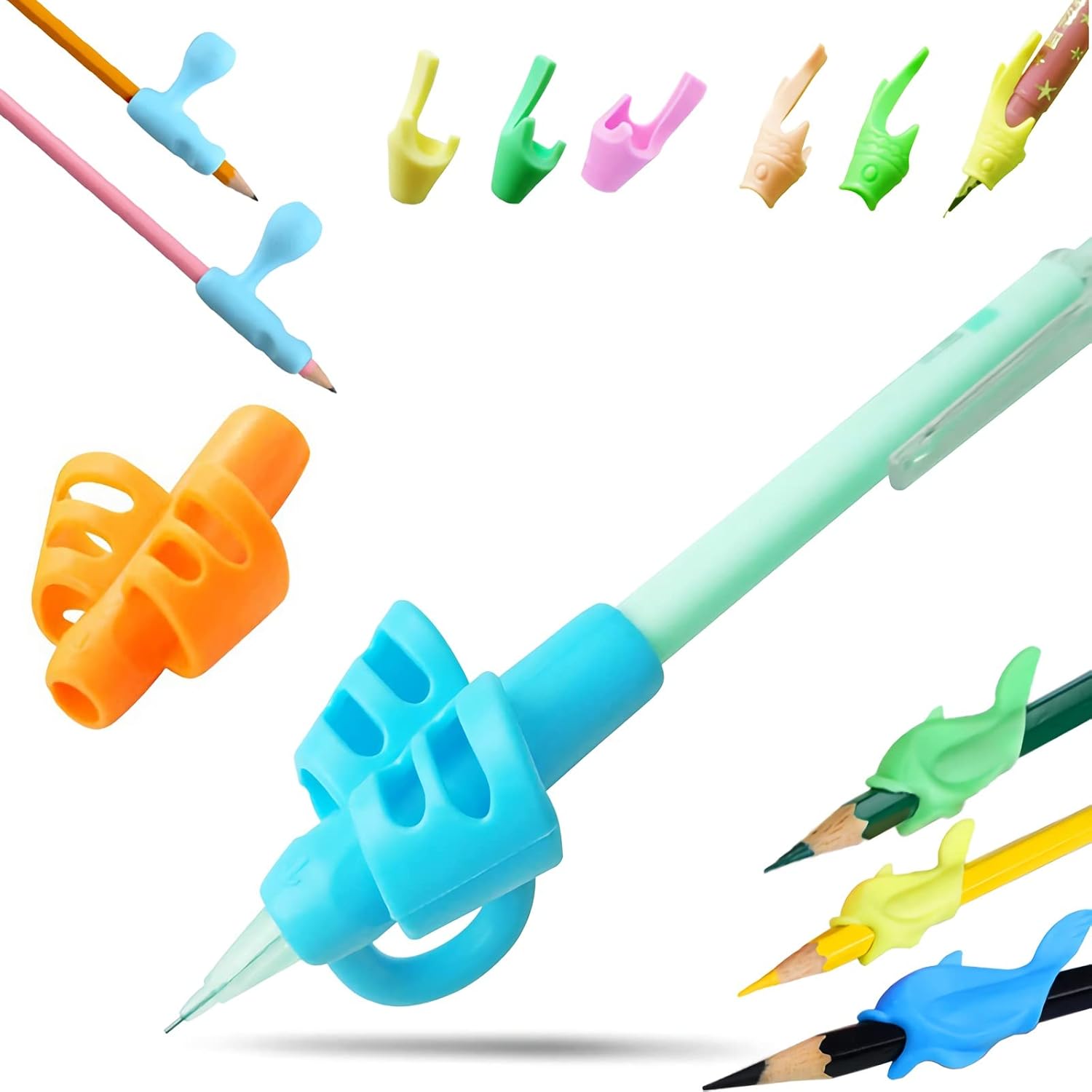 13 Pack Pencil Grips,Pencil Grips for Children Handwriting,Writing Aid