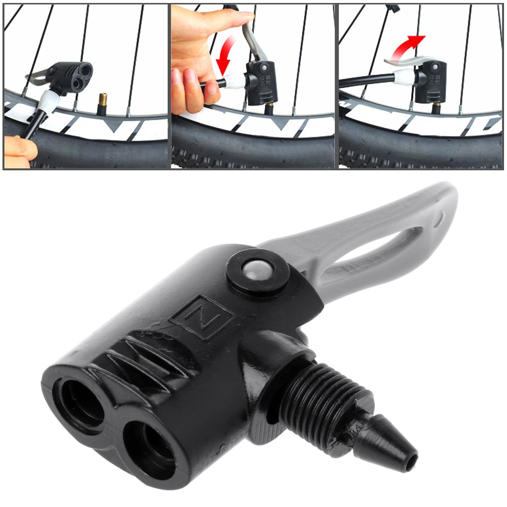 fahrradpumpe doppelkopf Ranuw Fahrradpumpen-Düse, Ventilanschluss-Adapter, Doppelkopf-Pumpen-Teile Sport & Freizeit Farbe:silbernes Signal S-Pedelec 2024er-Modelle günstig im été