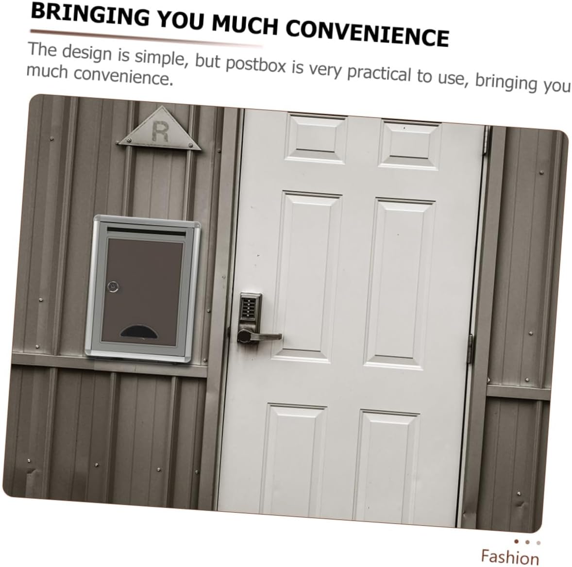 2 pcs Metal Wall Mailbox with Lock Sturdy Wall-Mount Mail Box for Home Office Easy Install Secure Mailbox for Letters and Documents