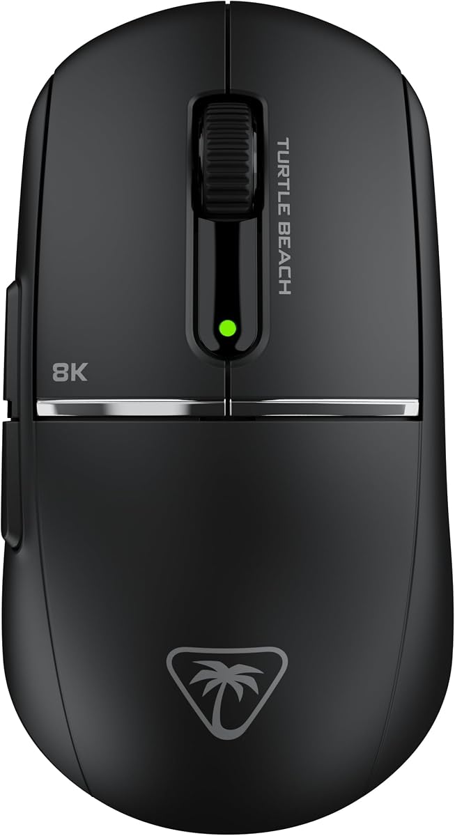 Turtle Beach Burst II Pro Black Wireless Esports Gaming Mouse - 8K Poll, 57g Ultralight, 150-Hour Battery, Optical Switches, Symmetrical, 30K DPI Optical Sensor, 8 Programmable Inputs