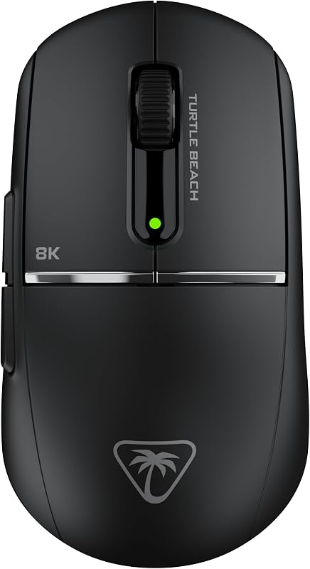 Turtle Beach Burst II Pro Black Wireless Esports Gaming Mouse - 8K Poll, 57g Ultralight, 150-Hour Battery, Optical Switches, Symmetrical, 30K DPI Optical Sensor, 8 Programmable Inputs