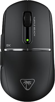 Turtle Beach Burst II Pro Black Wireless Esports Gaming Mouse - 8K Poll, 57g Ultralight, 150-Hour Battery, Optical Switches, Symmetrical, 30K DPI Optical Sensor, 8 Programmable Inputs