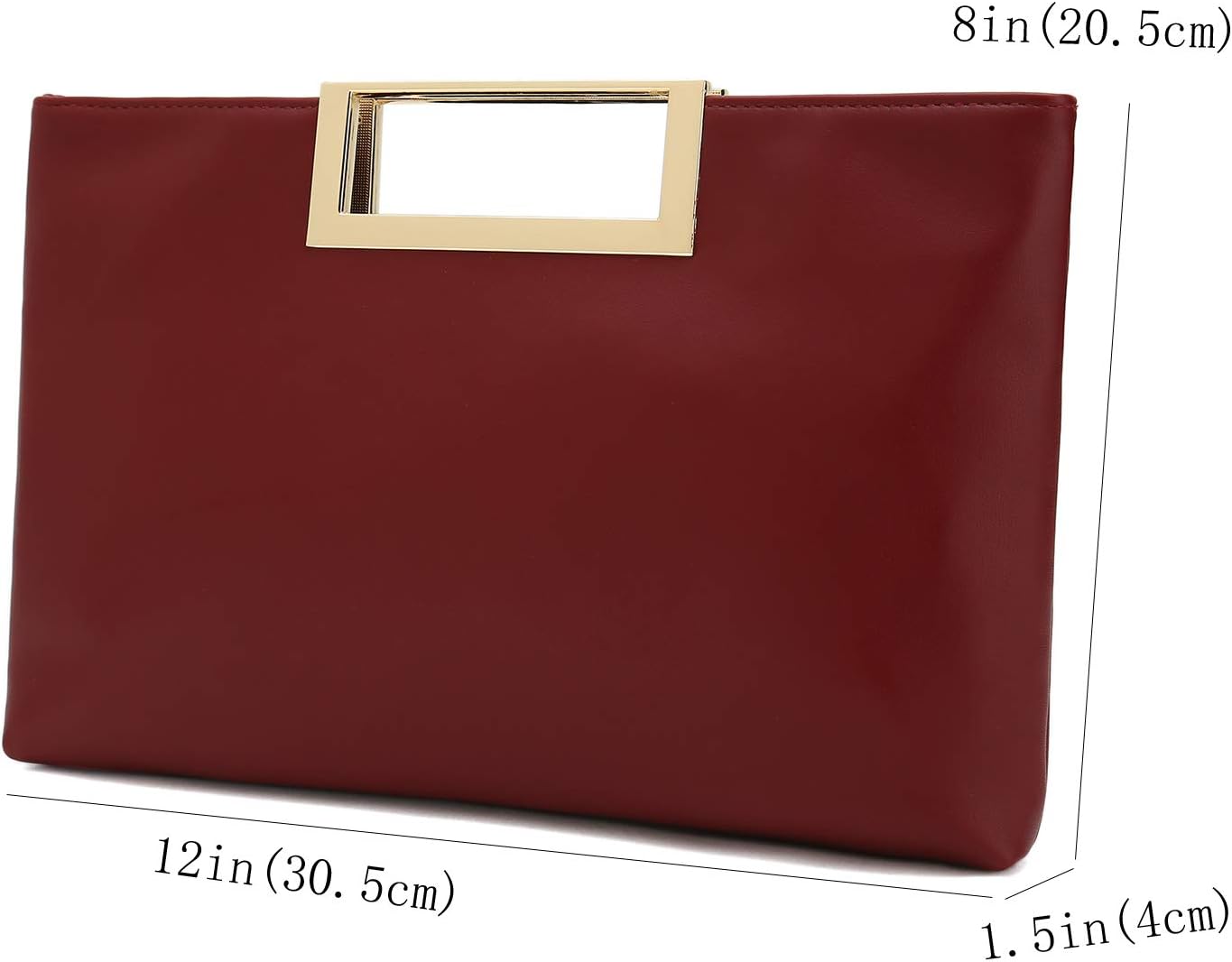 CHARMING TAILOR Fashion PU Leather Handbag Stylish Women Convertible Clutch Purse
