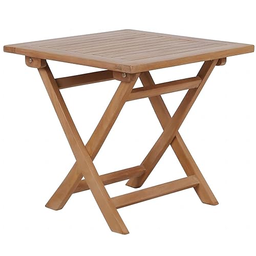OTSUN Side Tables for Patio, Solid Grade-A Teakwood Dining Table,