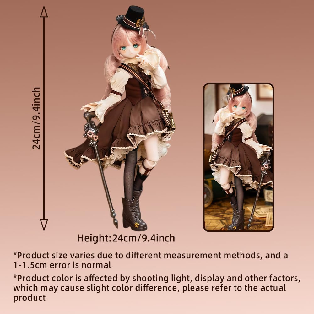 niannyyhouse BJD Blind Box Time Gap und Spieluhr-Serie (4 Stück) | 1/6 Ball Jointed Articulated Mini Doll, Complete Clothes Set, Collectible Dress-Up, Action Figure