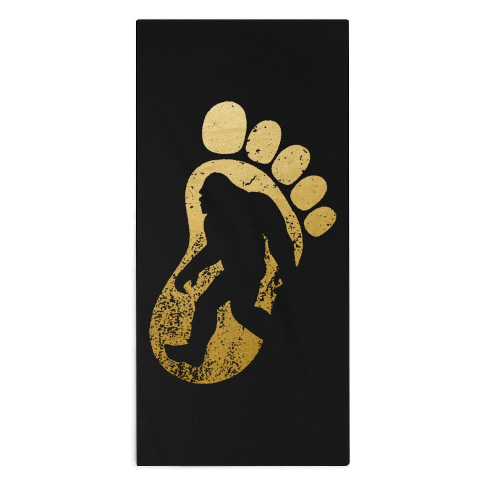 TXFBTRFSA Bigfoot Hand Towels for Adult Face Towel Bath Beach Swim Accessories
